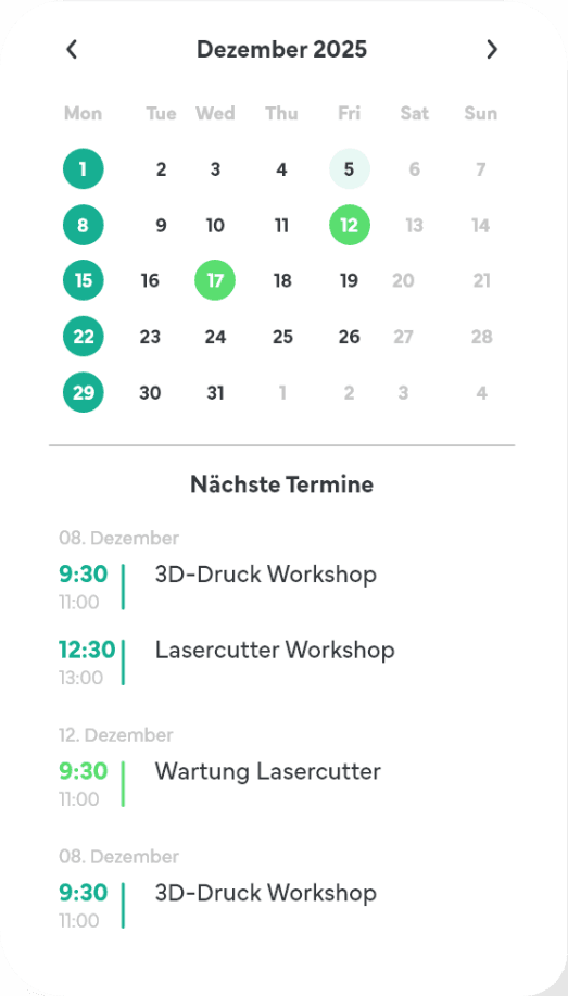 Kalender und Termine